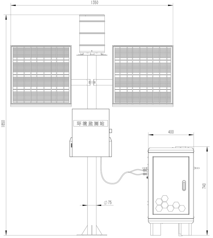 卡口站水土流失自動監測系統產品尺寸